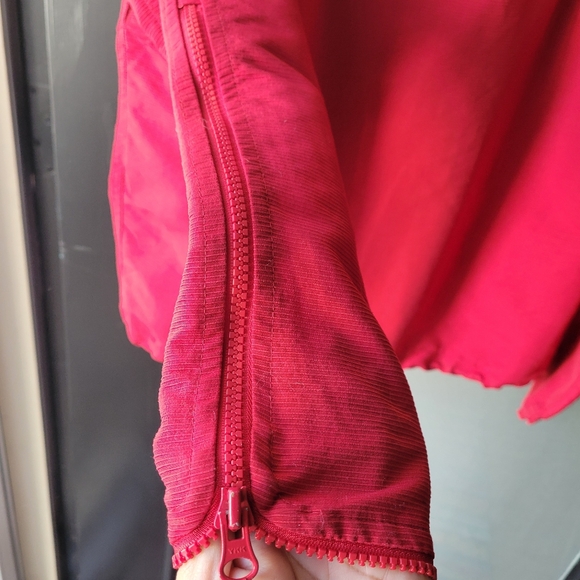 VINTAGE Tommy Hilfiger Tommy 90's/Y2K Red Anorak Jacket Size XS Hooded Zipper - Picture 5 of 16